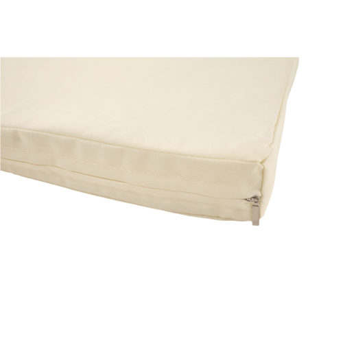 Záhradná lavička so stolíkom a vankúšmi,hnedá/krémová, LALIT