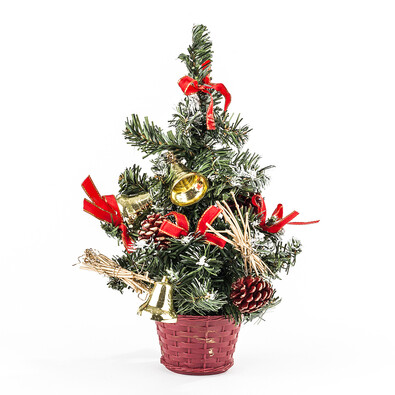 Vianočný stromček dekorovaný červená 30 cm