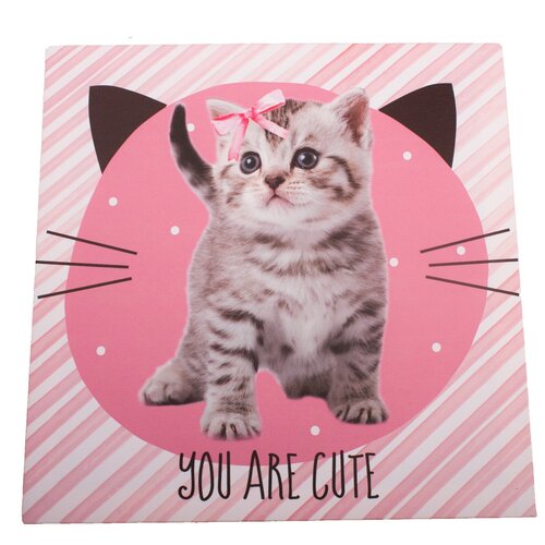 Slika na platnu You are cute pink, 28 x 28 cm