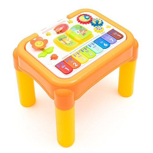 Masă educativă muzicală multifuncțională Baby Mix 3in1, galben