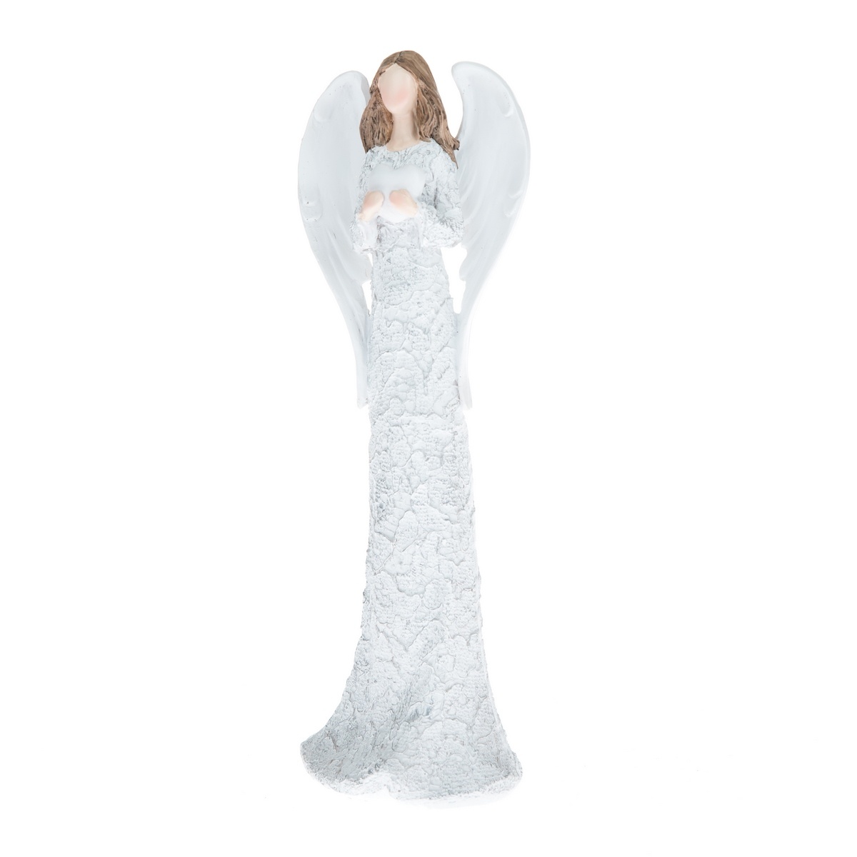 Anjel so srdcom Cordon biela, 9,5 x 25 cm