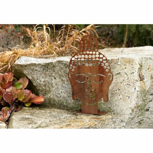 Dekoracja ogrodowa Budda 50 x 30 cm, cortenCORGARDEN 1061