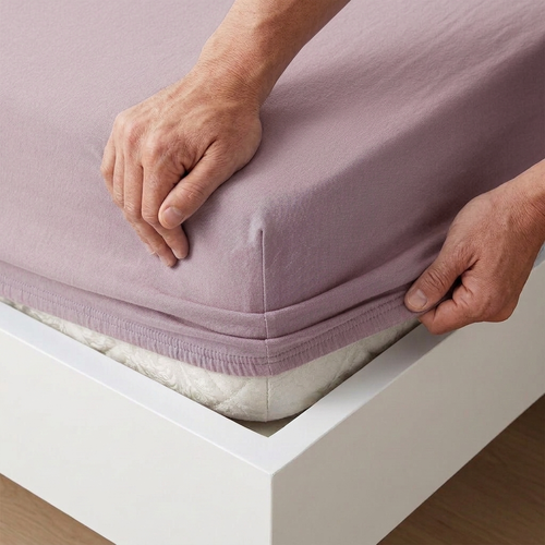 4Home prześcieradło jersey IDEAL stary róż, 140–160 x 200 cm