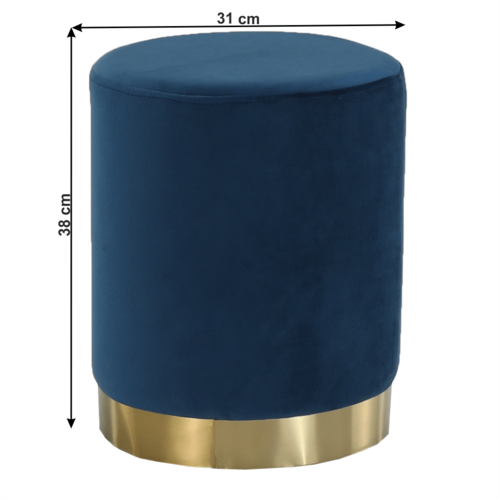 Пуф Alaz синій, 31 x 31 x 38 см