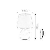Rabalux 74076 lampa stołowa Ingrid, beżowa