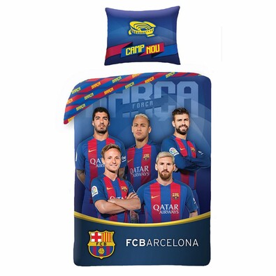 Bavlnené obliečky FC Barcelona 8016, 140 x 200 cm, 70 x 90 cm