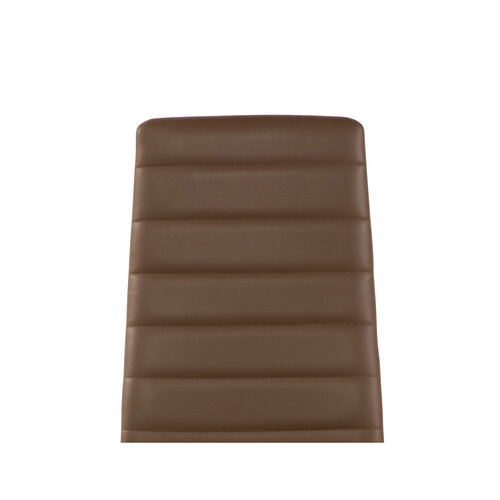 Scaune de sufragerie CORIA DINING, piele ecologică negru, 6 bucăți