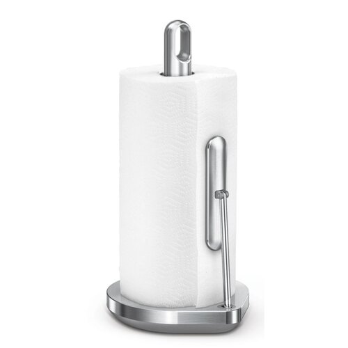 Simplehuman Тримач для паперових рушників, для рулонів до 17 см, матова нержавіюча сталь