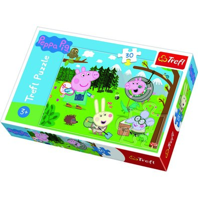 Trefl Puzzle Świnka Peppa Na łonie natury, 30 elementów