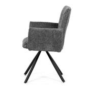 Set de scaune de sufragerie cu mecanism deîntoarcere DCH-W1117 GREY2, 2 buc.