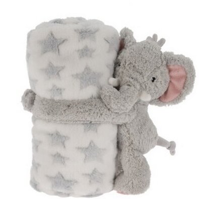 Плед з плюшевою іграшкою Слон, 130 x 200 см