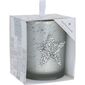 Різдвяна декоративна свічка Star, 8 x 10 см, сріблястий