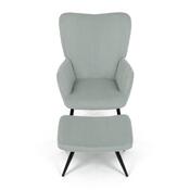 Relaxační křeslo s podnožkou L7285 BLUE6, modrá