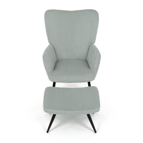 Pihenőfotel lábtartóval L7285 BLUE6, kék