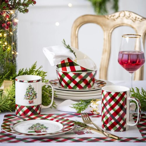 Farfurie deser Altom, din porțelanClassic Christmas, 20 cm