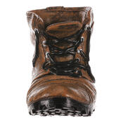 Cipő virágtartó, 23 x 11 x 9 cm, polirezinbarna,