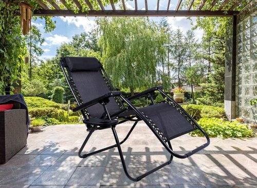 Regina kerti strand relax szék, fekete