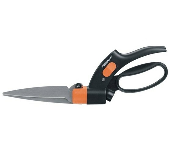 Nůžky na trávu Servo Fiskars 113680, oranžová, 34 cm