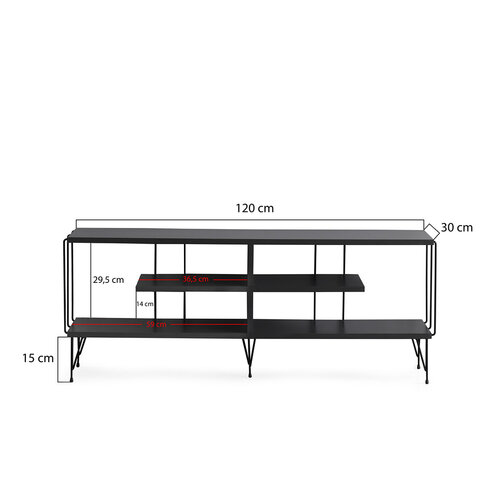 TV-Lowboard Eze Anthracite