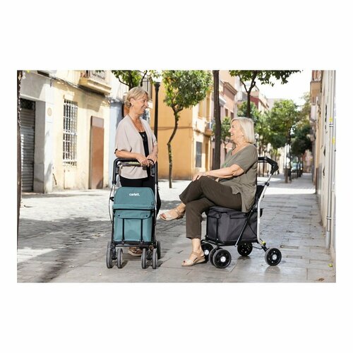 Carlett Senior Comfort nakupovalna torba nakolesih 29 l, temno siva