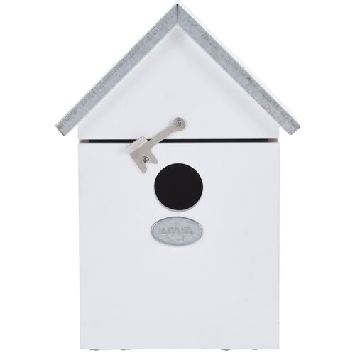 Căsuță păsări Bird family, albă