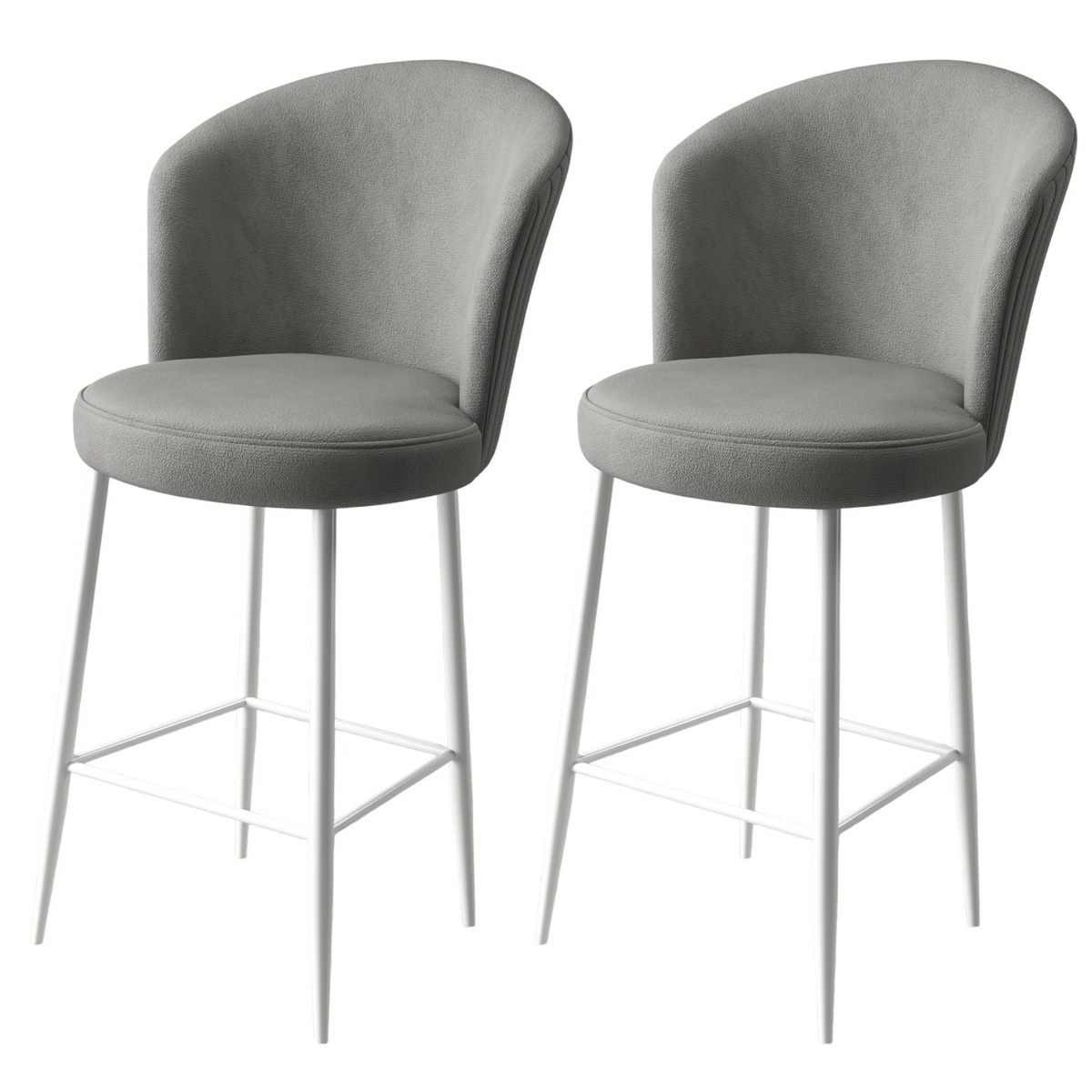 Sada barových židlí Fora Grey and White, 2 ks, 2 ks