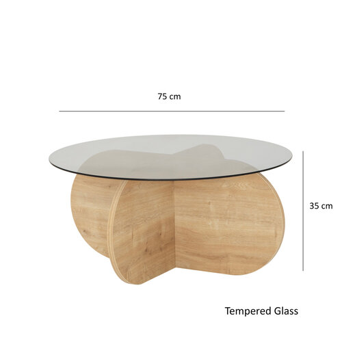 Măsuță de cafea Bubble Sapphire Oak Fume