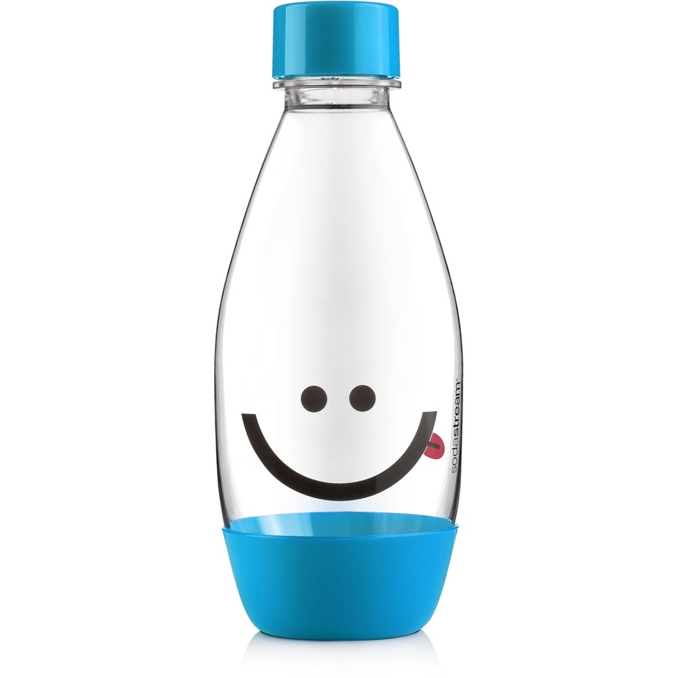 SodaStream Dětská láhev Smajlík 0,5 l, modrá
