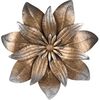 Decor de perete din metal Floare II, diametru 35cm