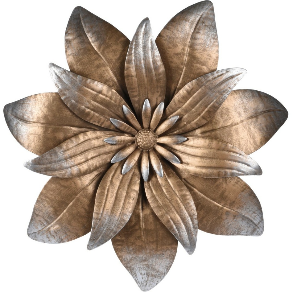 Metalowa dekoracja ścienna Flower II, średnica 35cm