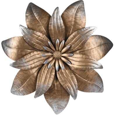 Metalowa dekoracja ścienna Flower II, średnica 35cm