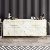Szafka Polka Gold and White