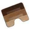 Bellatex Badematte Bany mit Ausschnitt Parkettbraun, 60 x 50 cm