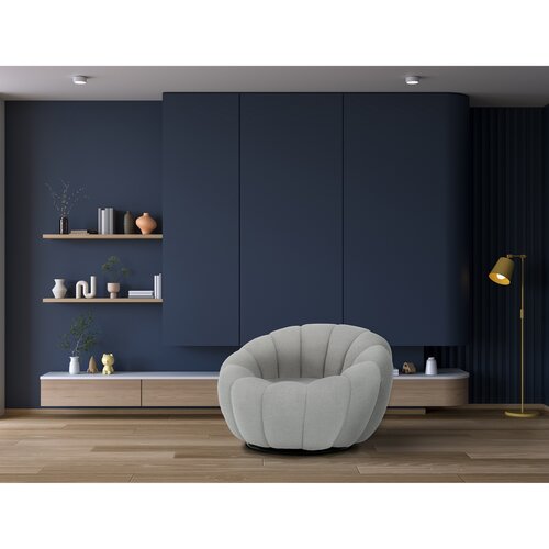 Scaun pivotant Bouclé GREY2, gri