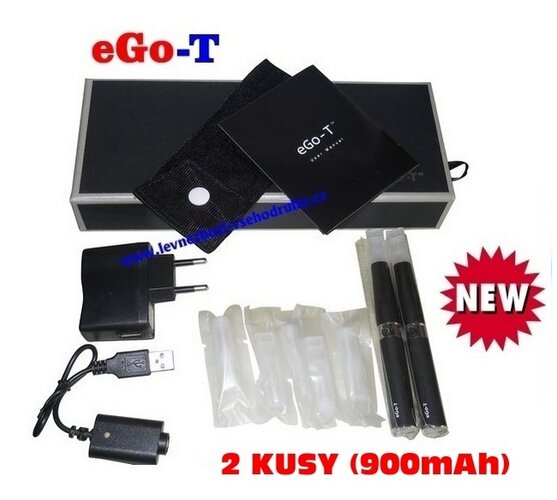 Elektronická cigareta eGo-T 900mAh 2ks s příslušenstvím
