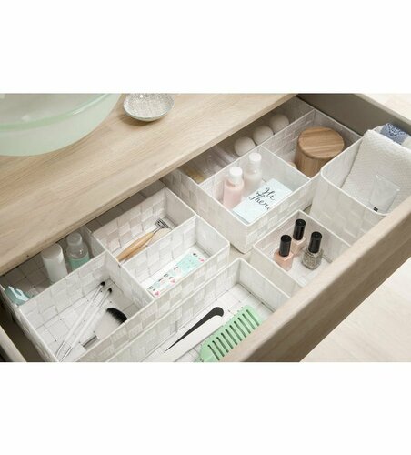 Compactor Organizator za predale M TEX, 18 x 12 x7 cm, bela