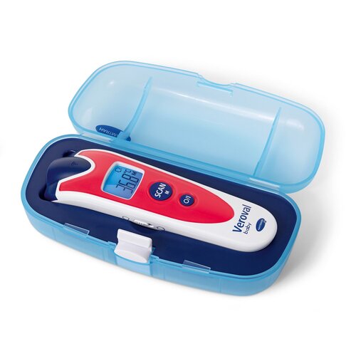 Hartmann Veroval bezdotykový teplomer Baby, červená