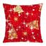 Bellatex Kopfkissenbezug Weihnachtsbaum Rot, Gold, 40 x 40 cm