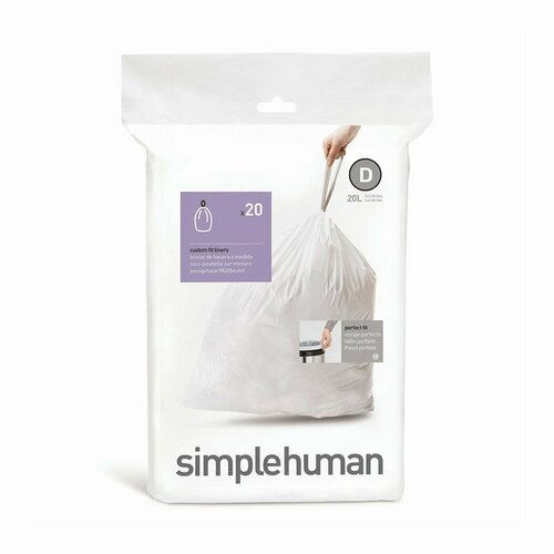 Simplehuman Vrecká do odpadkového koša D 20 L, 20 ks