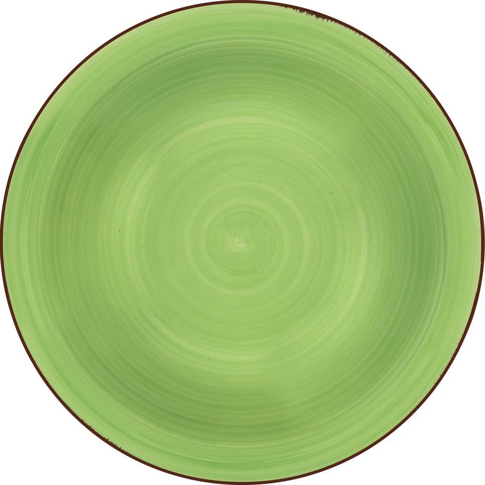 Lamart LT9097 ceramiczny głęboki talerz Happy,średnica 21,5 cm, zielony