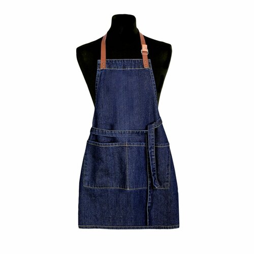 Otroška predpasnik Jeans temno modra, 50 x 70 cm