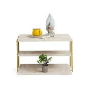 Stolik do odkładania Lifon Gold Travertine