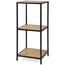 Kovový regál LOFTY Tower 3 OAK, 83 x 35 cm