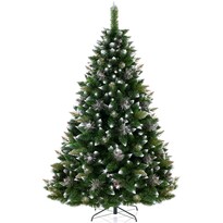 AmeliaHome Vianočný stromček Borovica so šiškami Lemmy, 180 cm