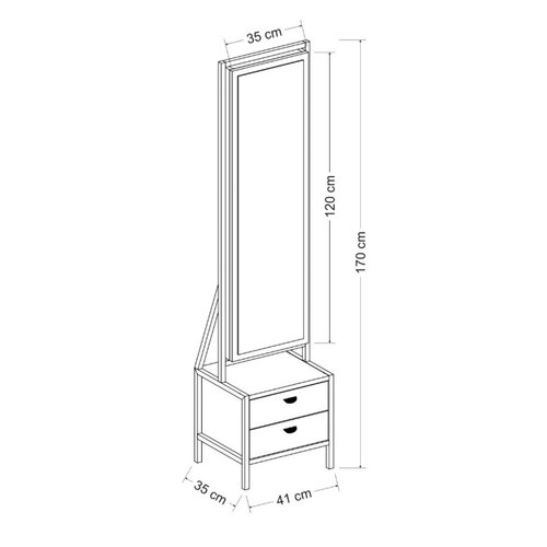 Stolik kosmetyczny Elegante White