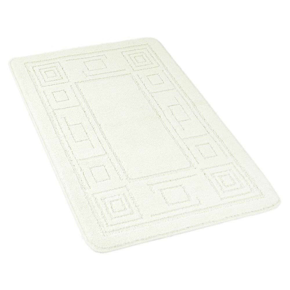 Kvalitex Dywanik łazienkowy Ornament kremowy, 60 x 100 cm