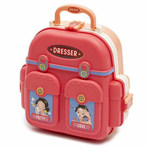 Baby Mix Detský kozmetický salón v batohu 3v1, 39,5 x 30,5 x 40,5 cm