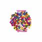 Teddies Színes fa gyöngyök gumikkal, kb. 900 db, műanyag dobozban 9 x 13,5 cm