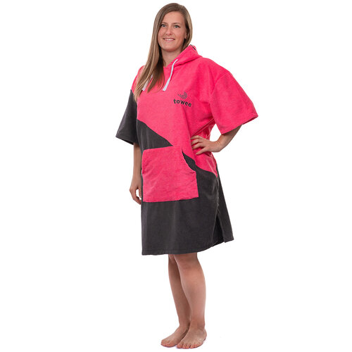 Towee Surf Poncho Double Rosa, 70 x 100 cm