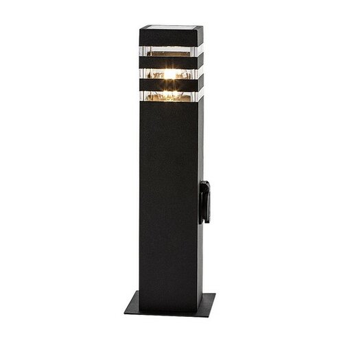 Rabalux 77122 vonkajší stĺpik so zásuvkou Ankara, E27, 1x max. 12W, IP44
